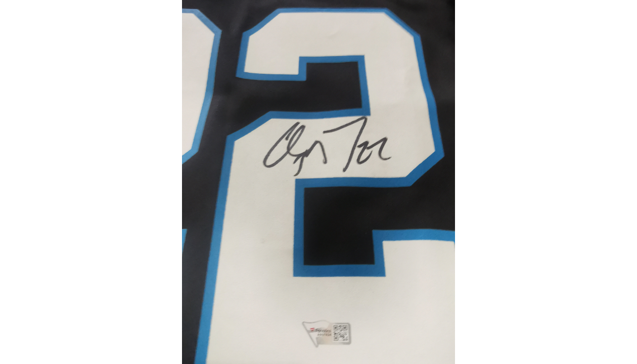 Christian McCaffrey Signed Carolina Panthers Shirt - CharityStars