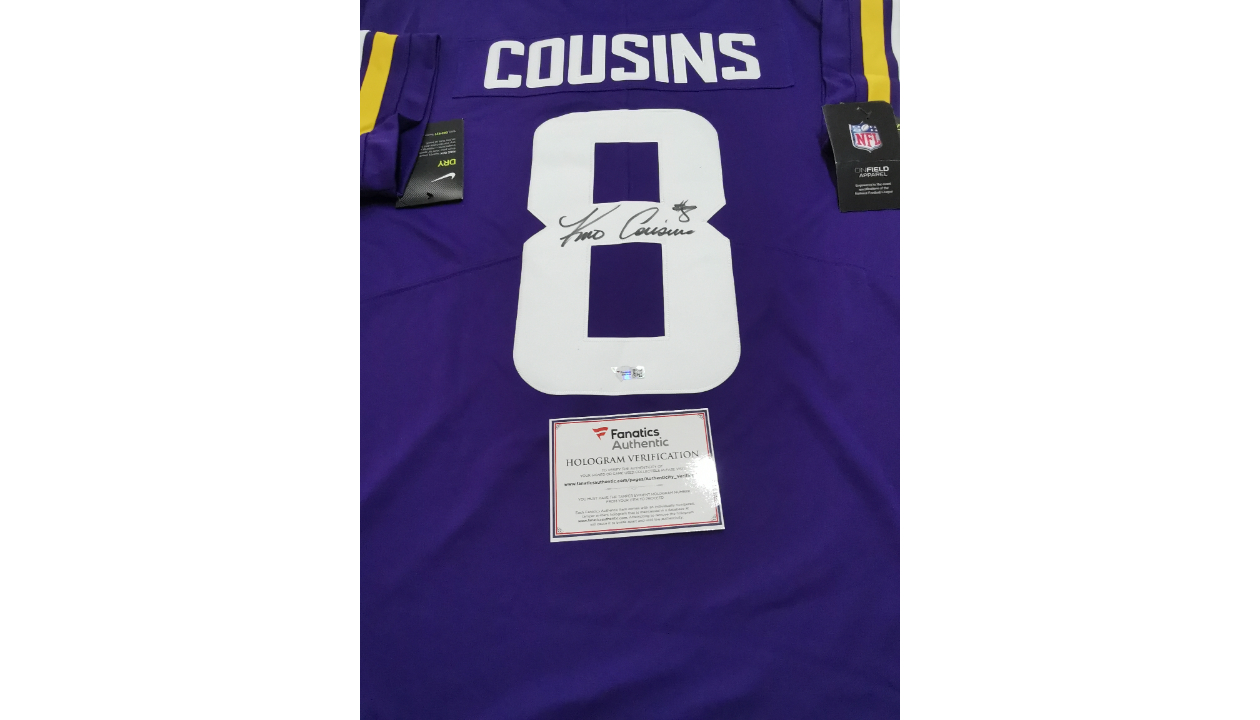 Kirk Cousins Signed Jersey (Cousins Hologram)