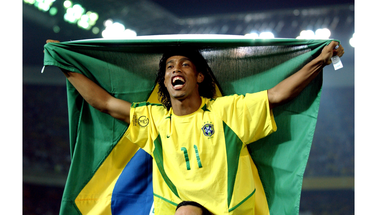 Ronaldinho's Brazil Signed Match Shirt, 2002 - CharityStars