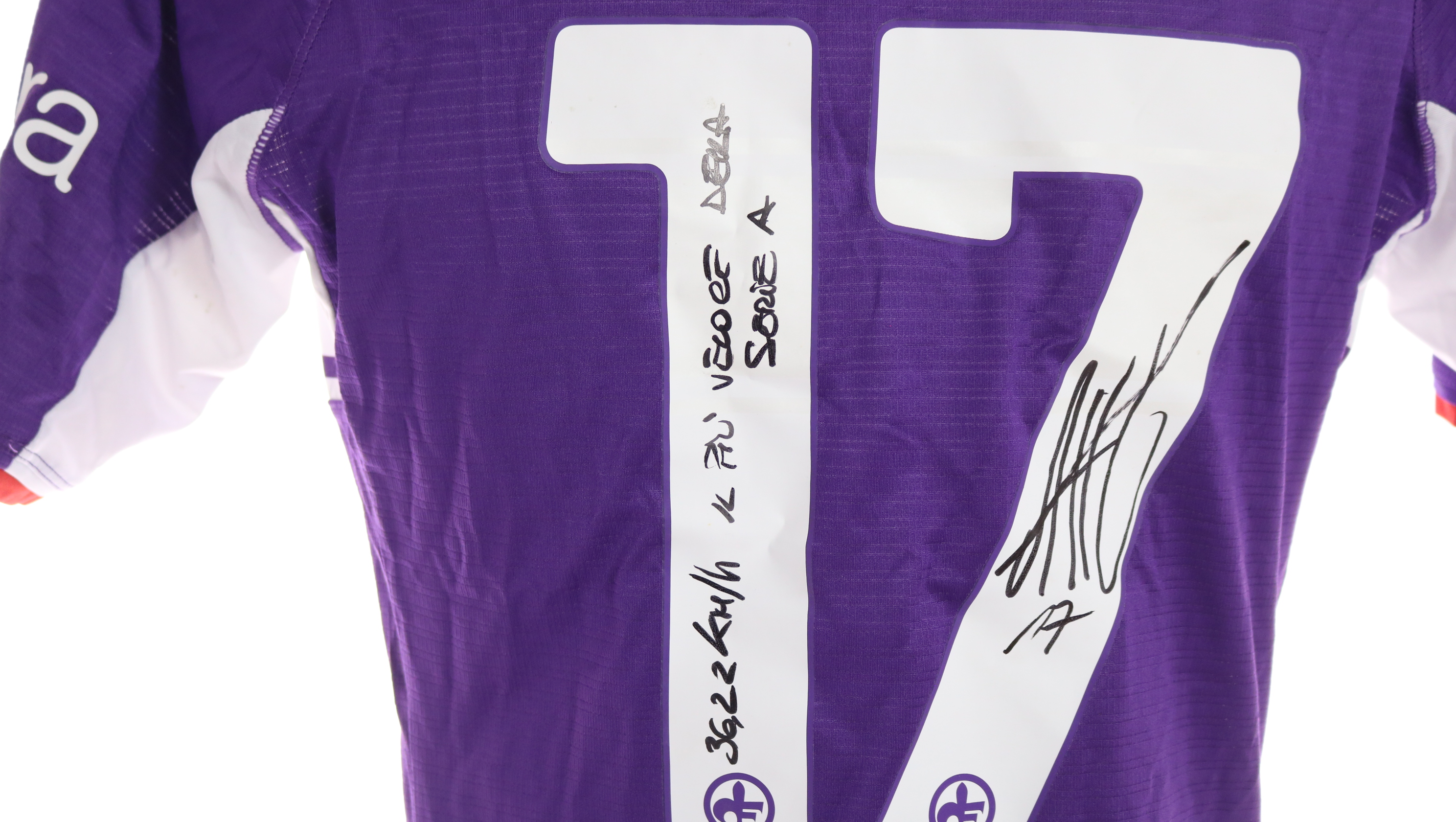 Terzic's Signed Match Shirt, Fiorentina-Bologna 2022 + Shin Guards