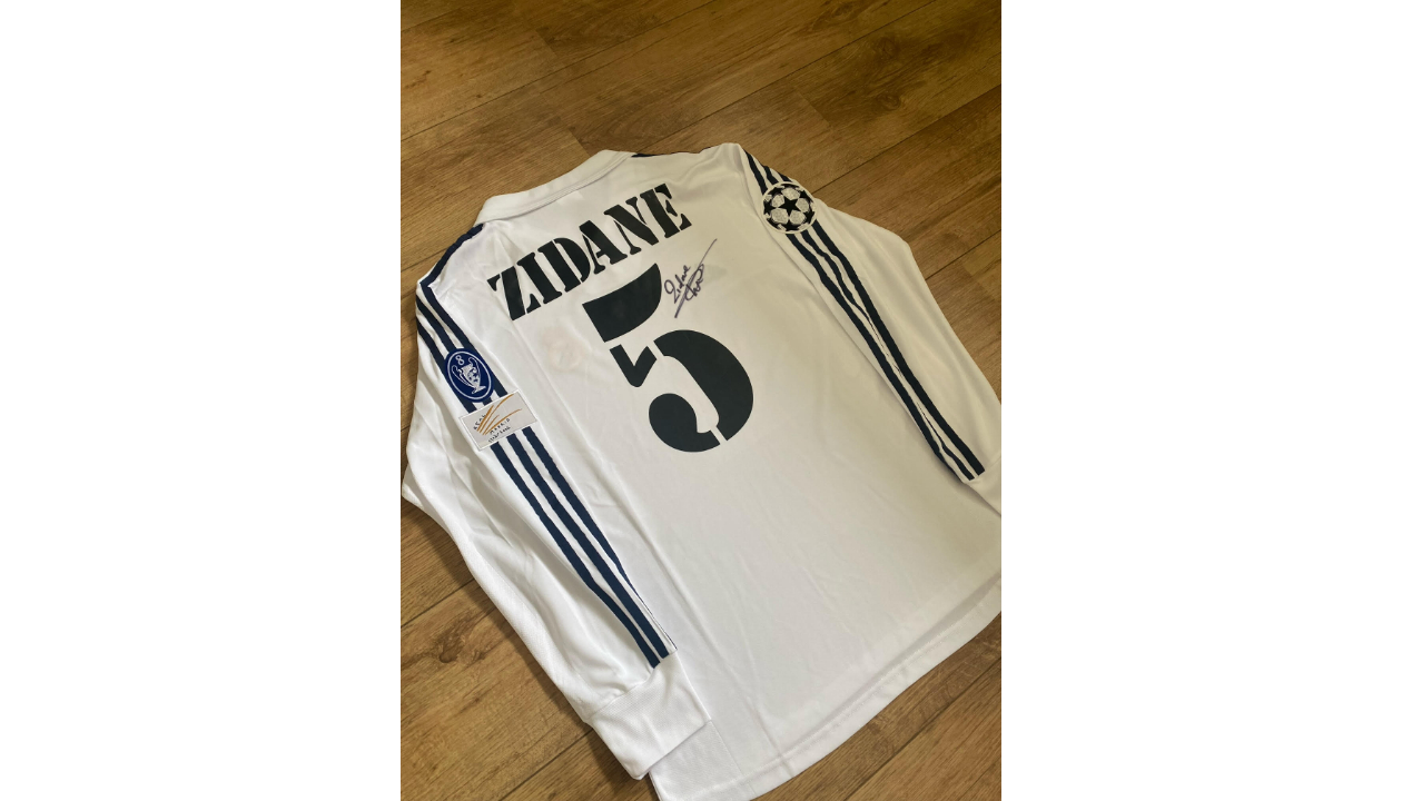 Zidane's Real Madrid Signed Shirt - CharityStars