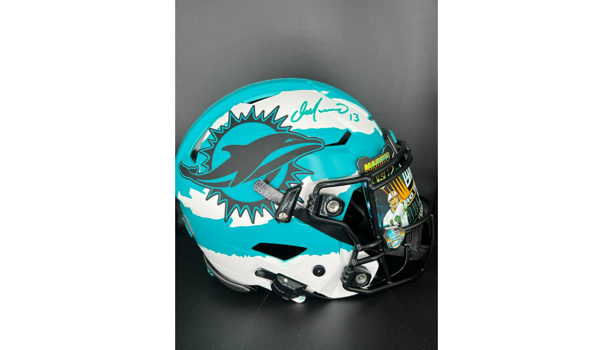 Miami Dolphins Dan Marino Signed Football Helmet - Leonard Auction