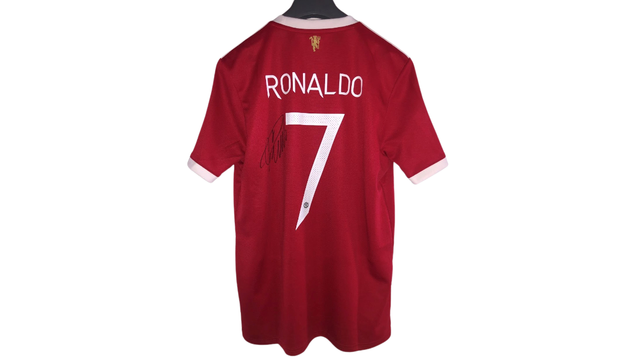 Cristiano Ronaldo Official Manchester United Signed Shirt, 2021/22