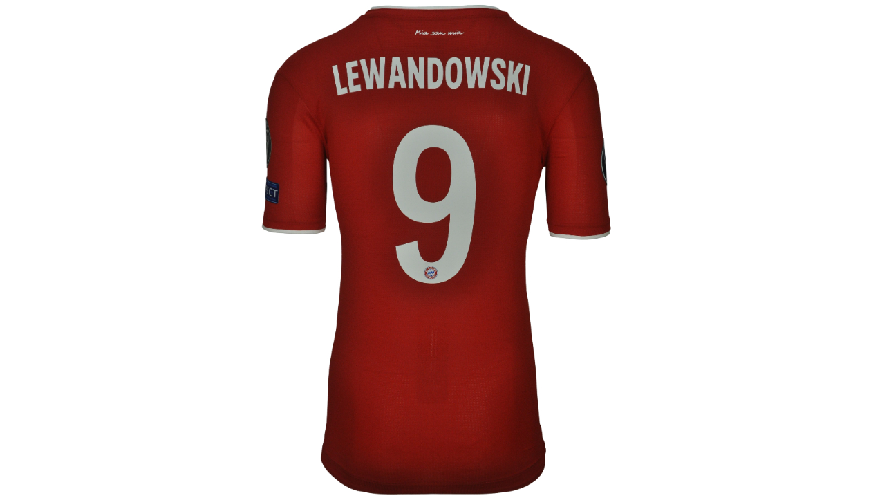 Lewandowski Bayern Munich Jersey Player Issue Match Un Worn Spielertrikot  UCL