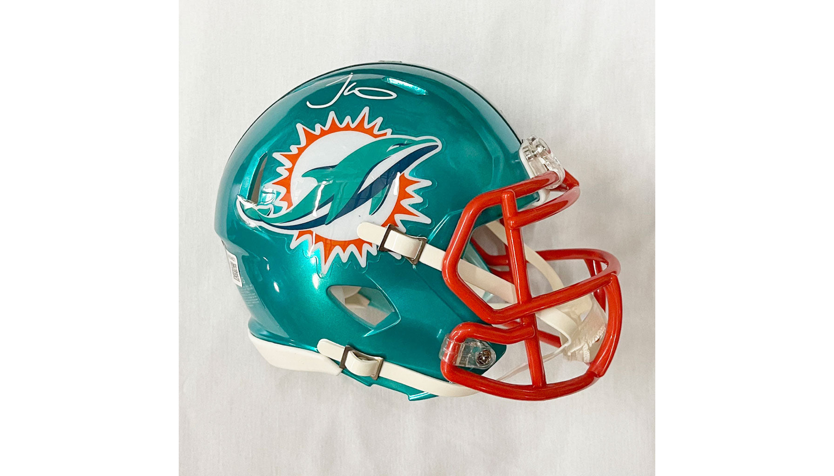 Lot Detail - Mark Clayton Signed Miami Dolphins Mini Helmet - Topps Reserve