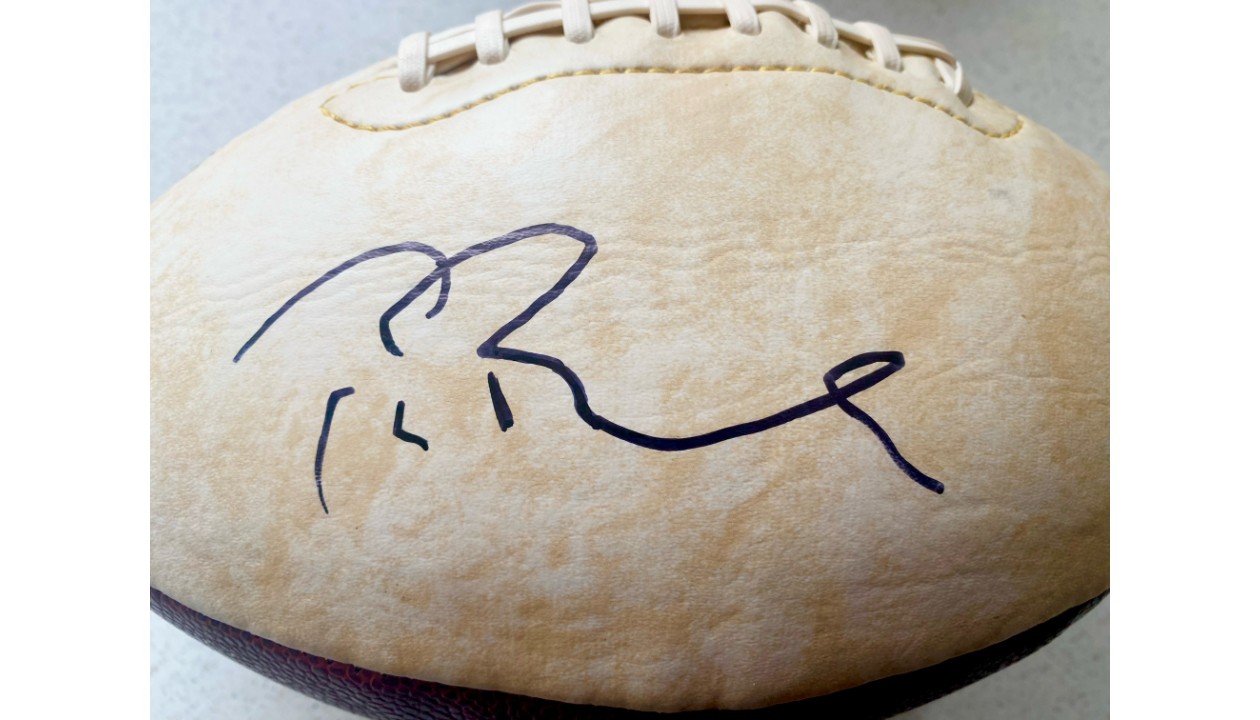 Tom Brady Signed New England Patriots Football - CharityStars