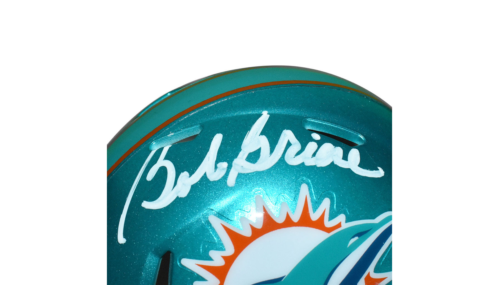 Bob Griese Signed Miami Dolphins Salute to Service Mini Speed Helmet BAS Itp