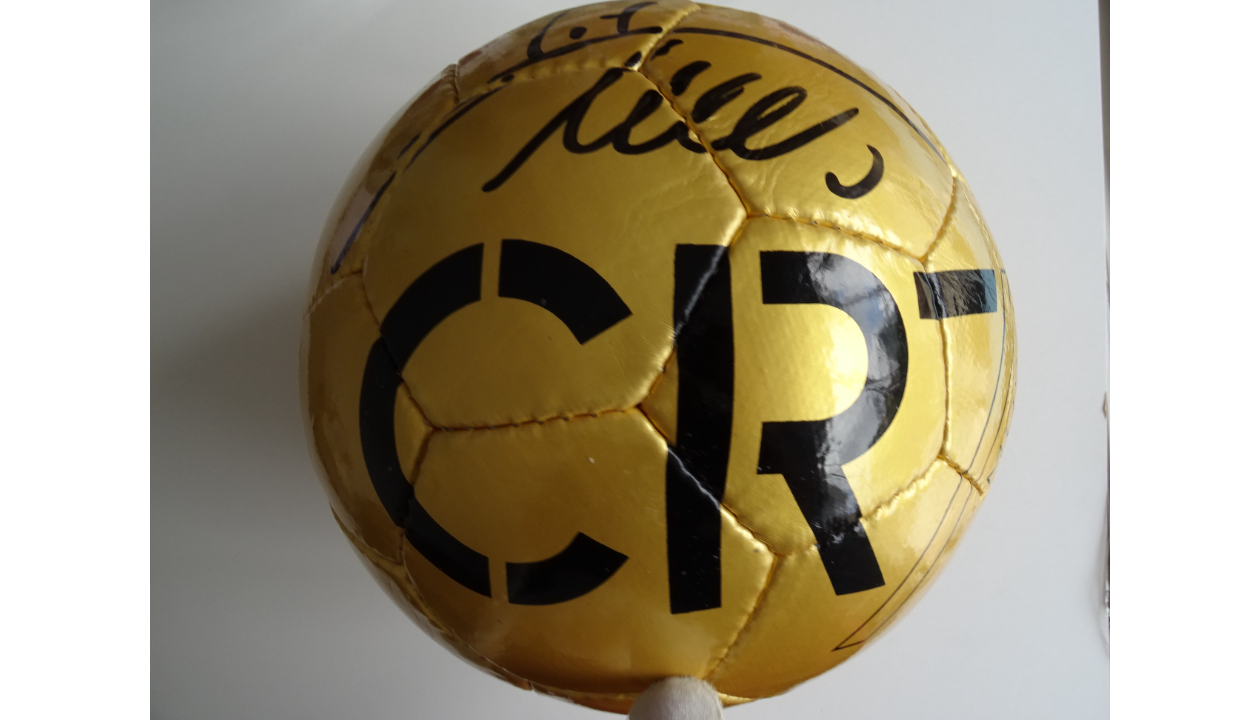 CR7 Museu Ballon d'Or + Cristiano Ronaldo Signed Photograph - CharityStars