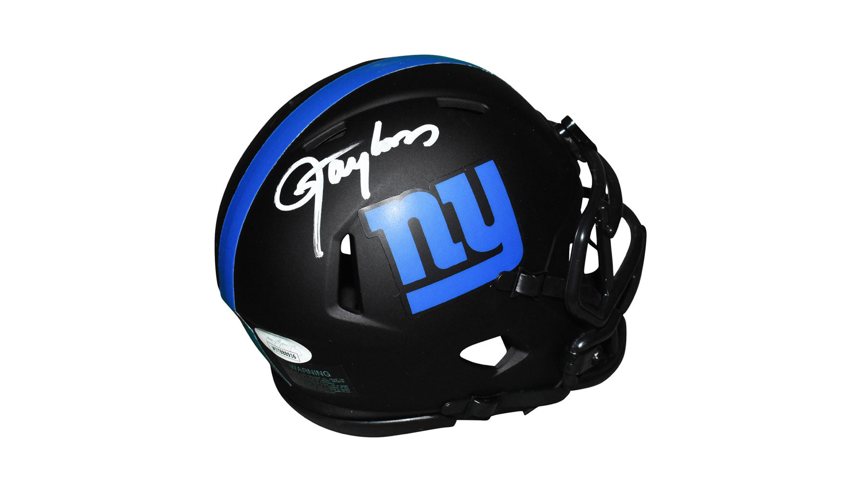 Lawrence Taylor Autographed NY Giants Flat Black Speed Mini Helmet w/H –  The Jersey Source