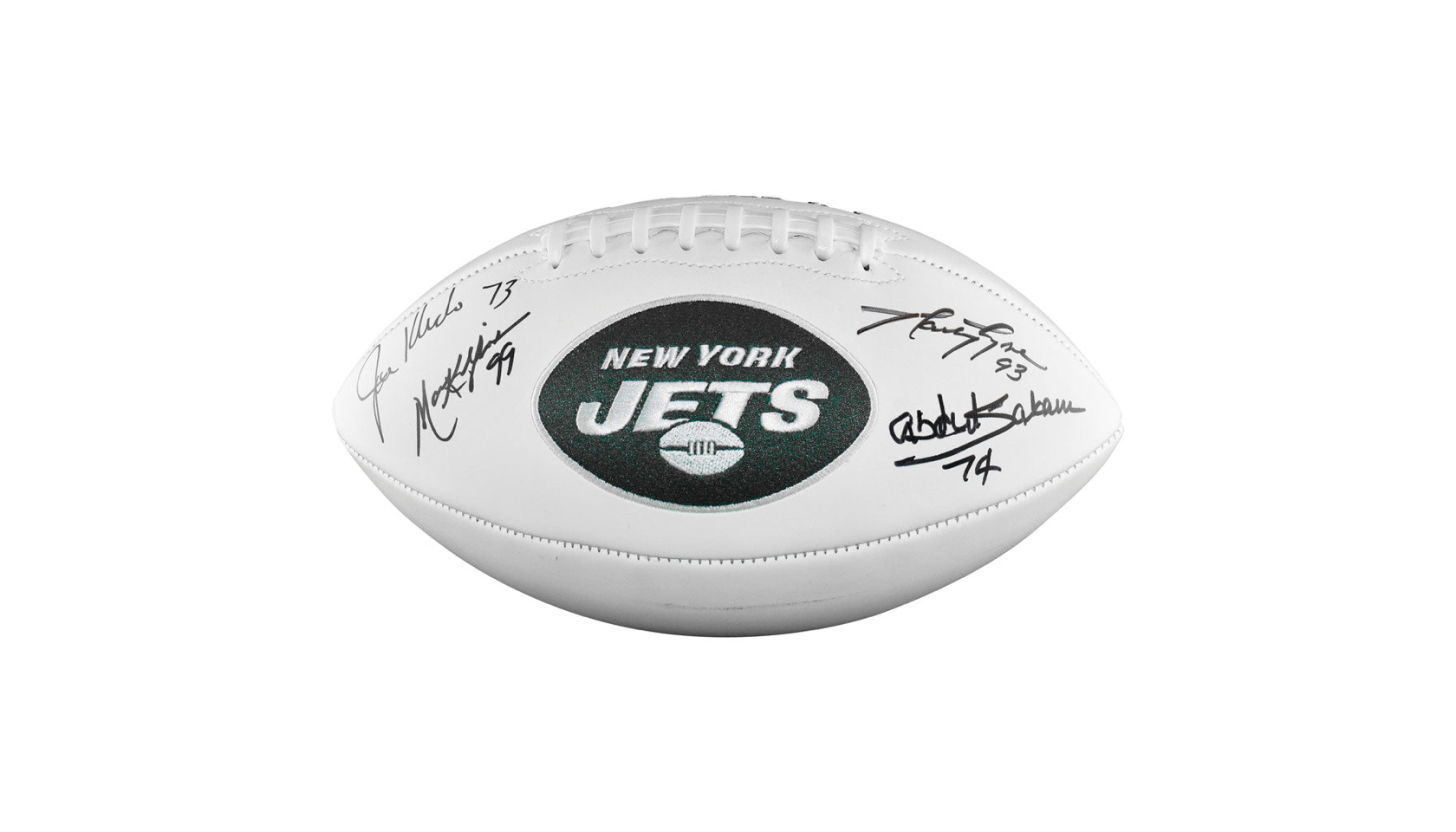 Sack Exchange 4-Signature Autographed New York Jets Football NFL