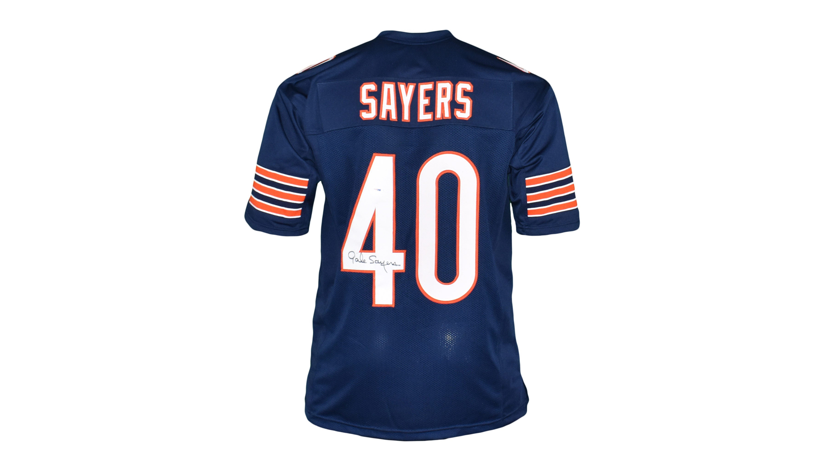 : Bears Gale Sayers Autographed Blue Jersey PSA/DNA