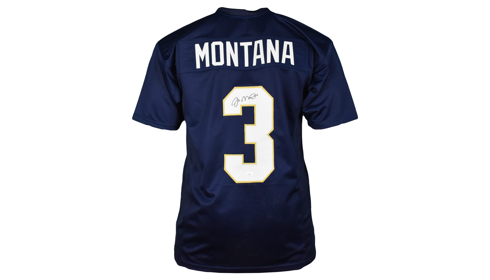 : Notre Dame Joe Montana Autographed Green Jersey JSA : Sports &  Outdoors