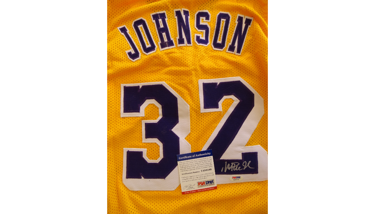 NBA All-Star Jersey Signed by Magic Johnson - CharityStars