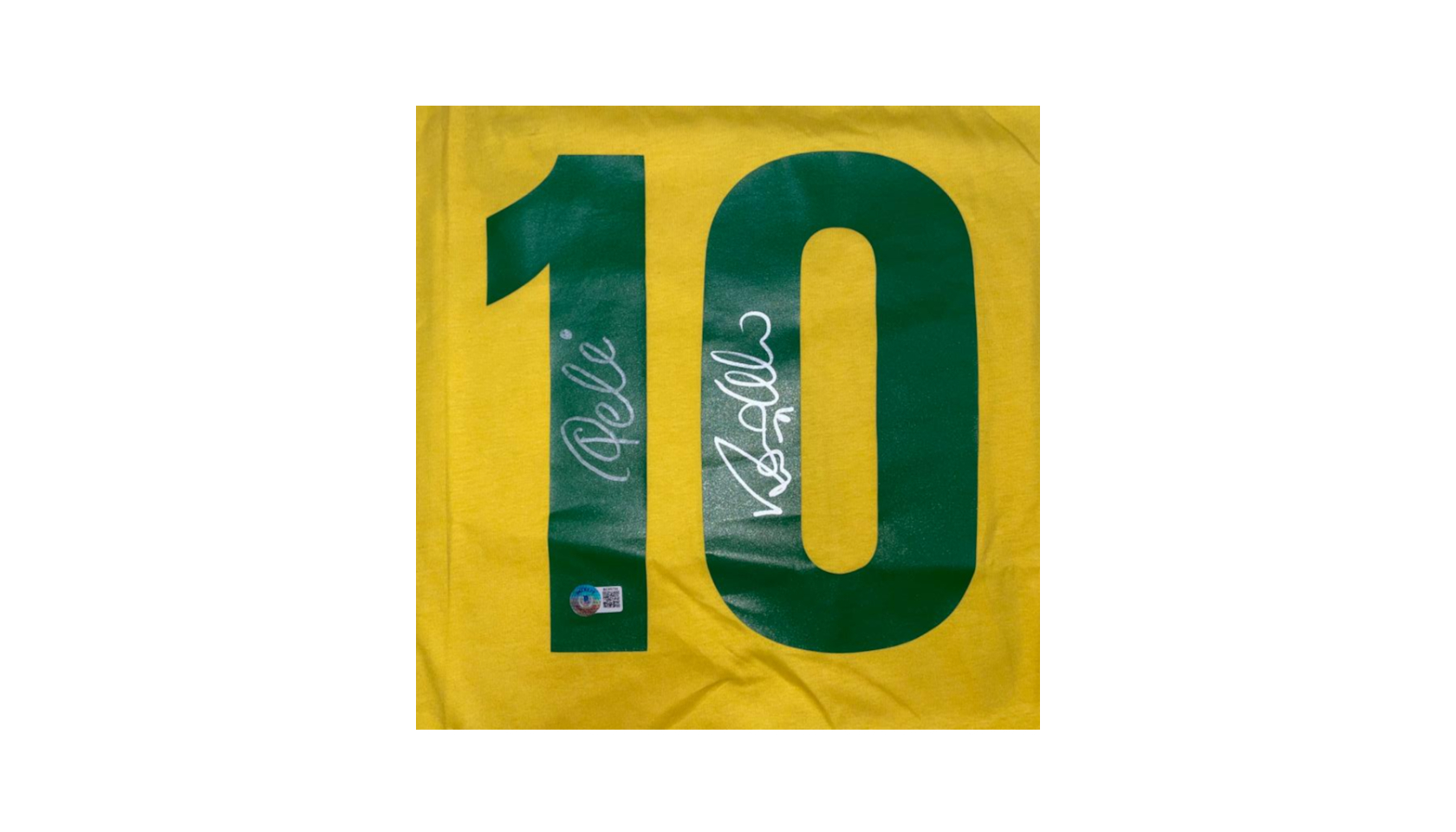 Brazil National Team Shirt Signed By Pele And Ronaldo, 60% OFF