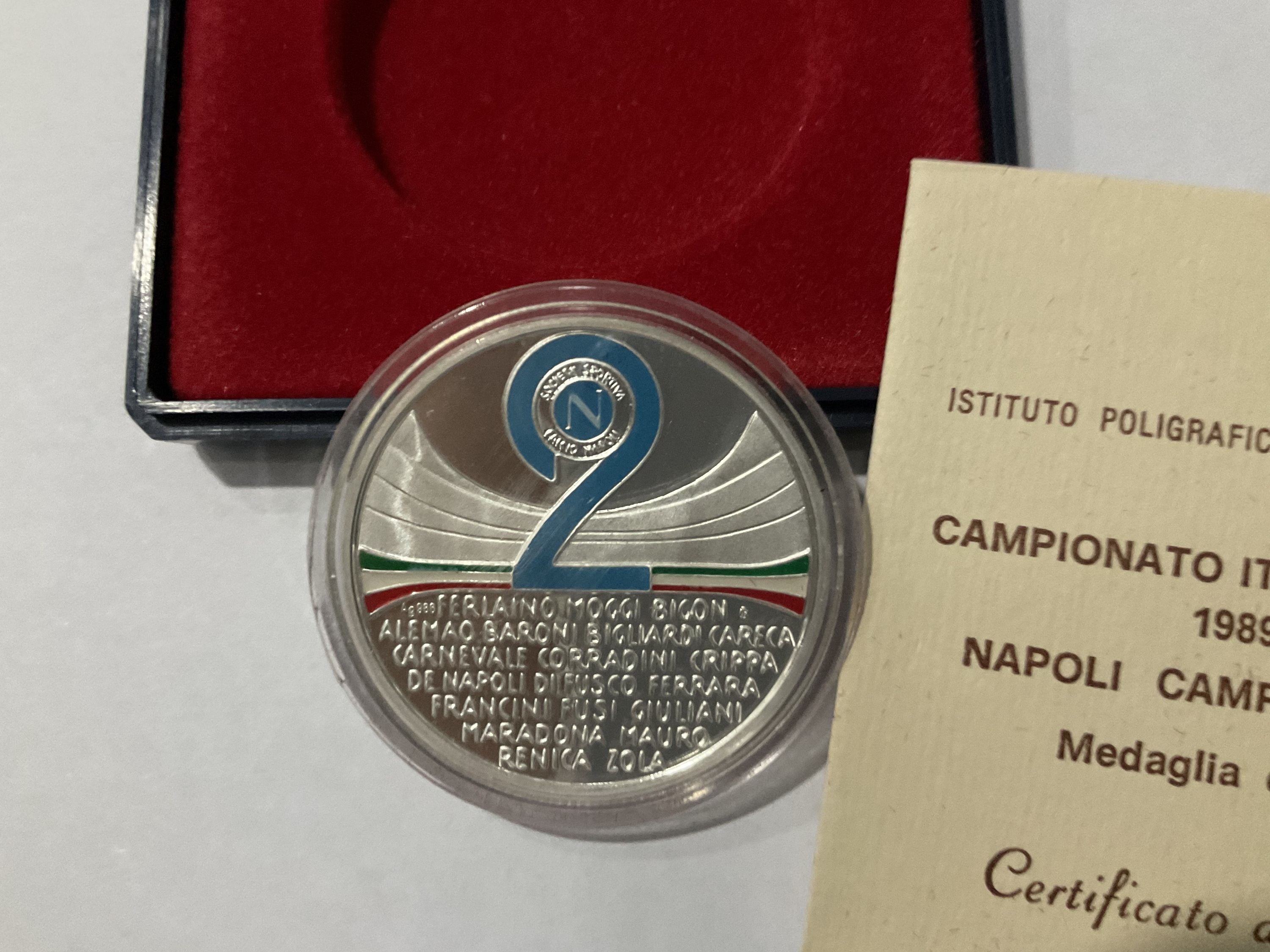 Official Napoli Scudetto Medal, 1989/90 - CharityStars