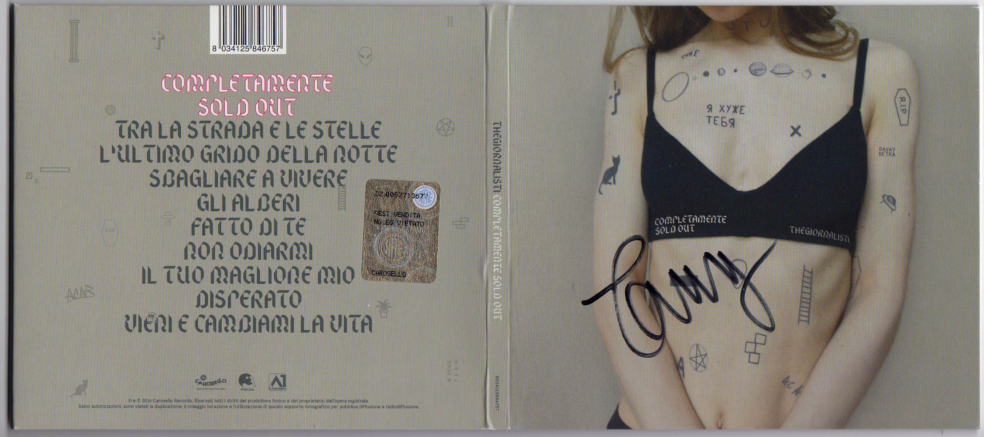 CD Completamente Sold Out” autografato da Tommaso Paradiso - CharityStars