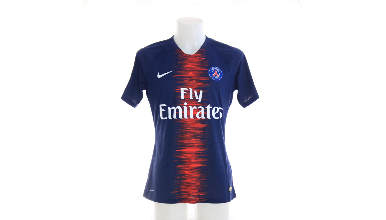 Mbappe's PSG Match Shirt, UCL 2018/19 - CharityStars