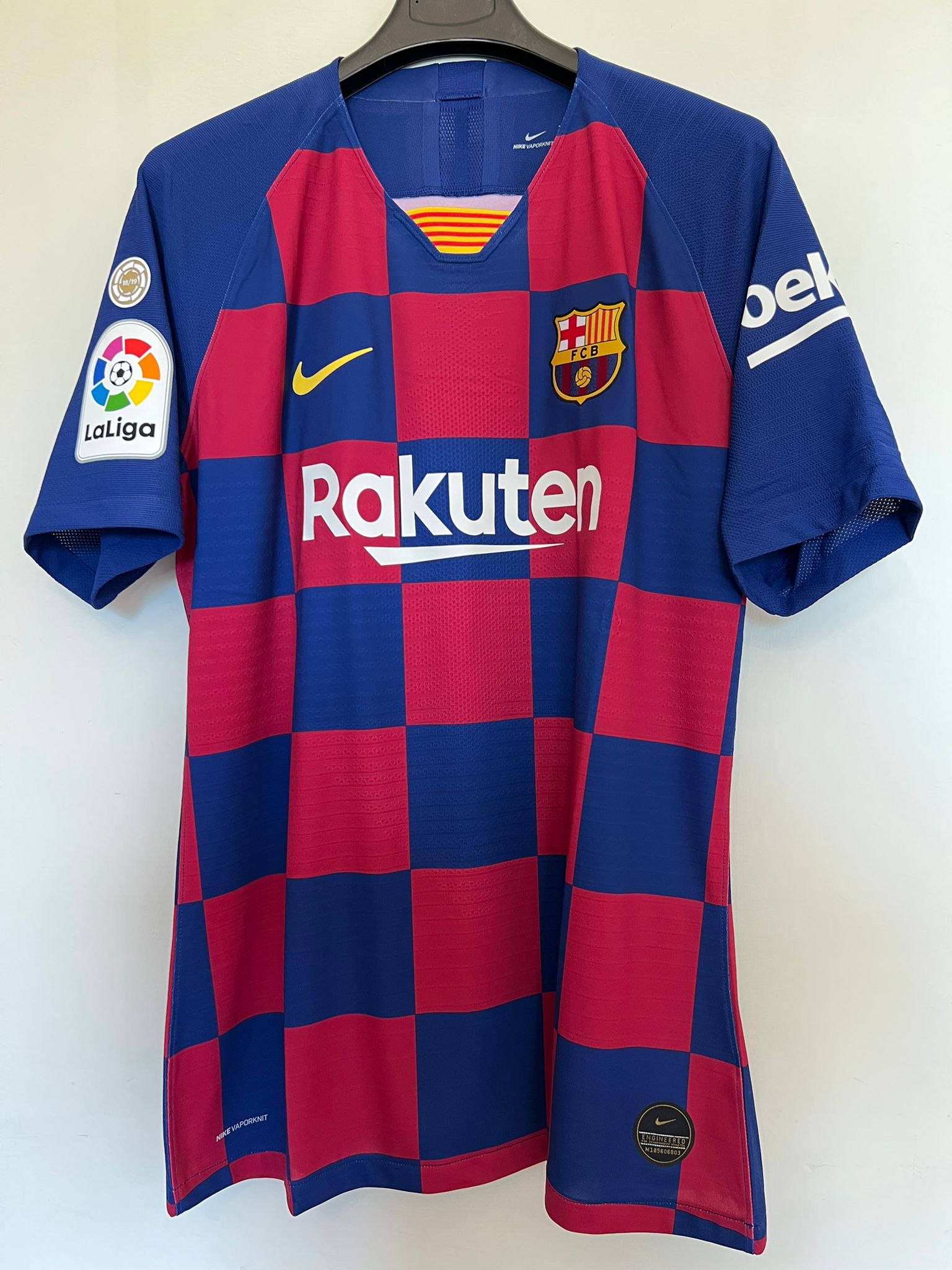 Messi's Barcelona Match-Issued Shirt, UCL 2019/20 - CharityStars