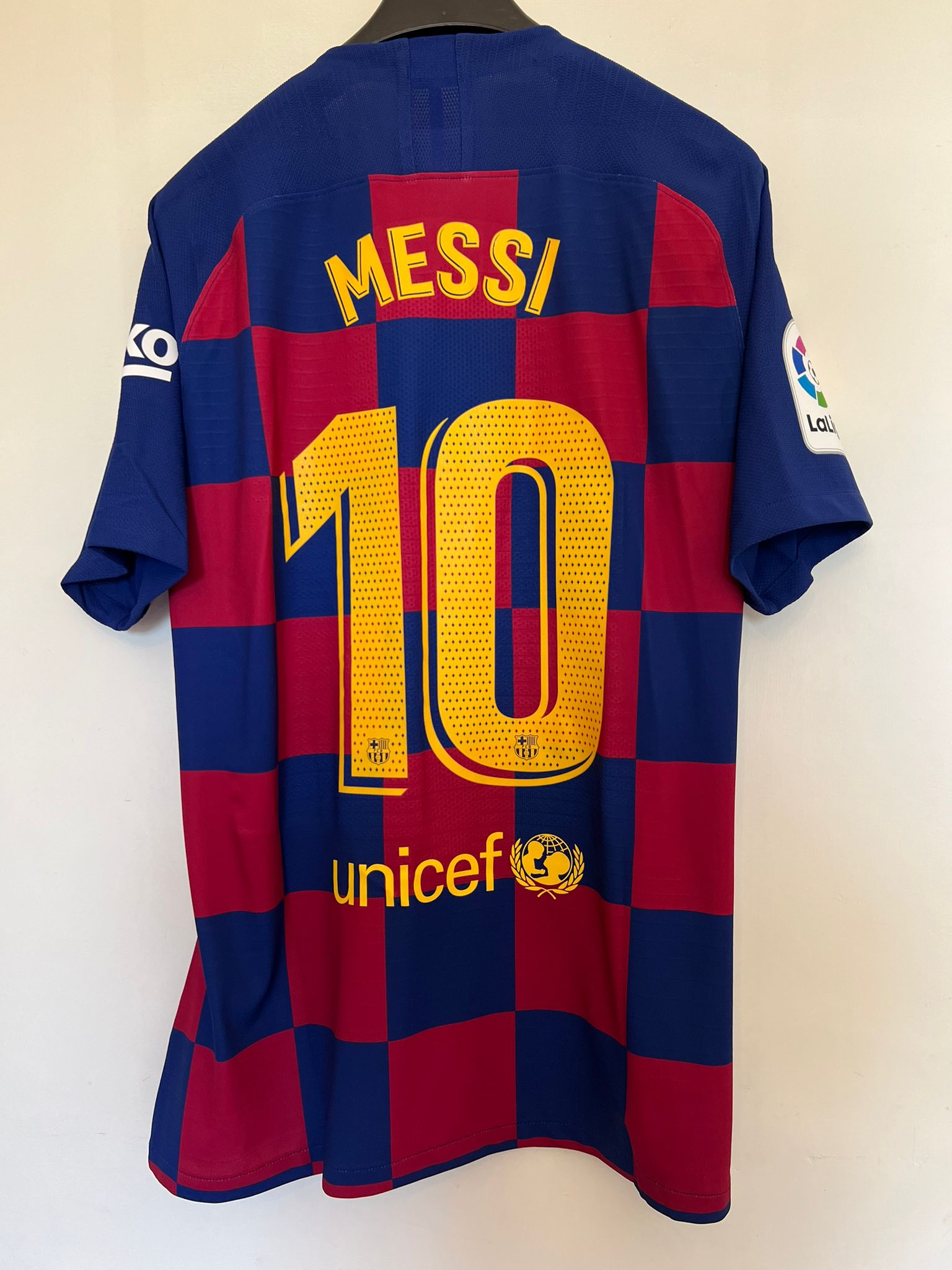 Messi's Barcelona Match-Issued Shirt, UCL 2019/20 - CharityStars