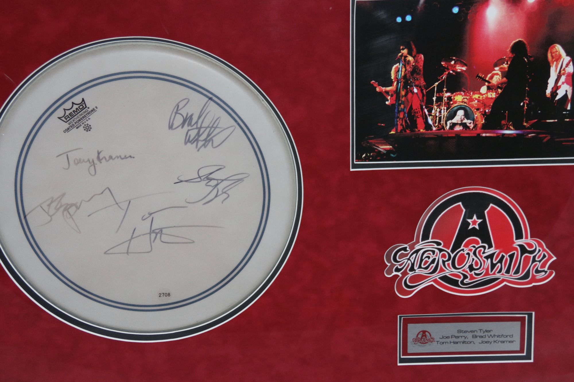 The Eagles Signed and Framed 'Get Over It' Lyrics Sheet - CharityStars