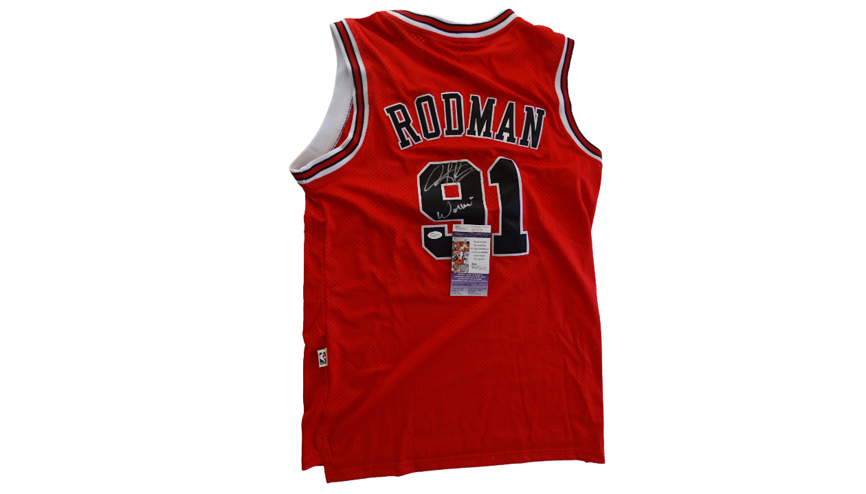 Rodman Official Chicago Bulls Signed Jersey - CharityStars