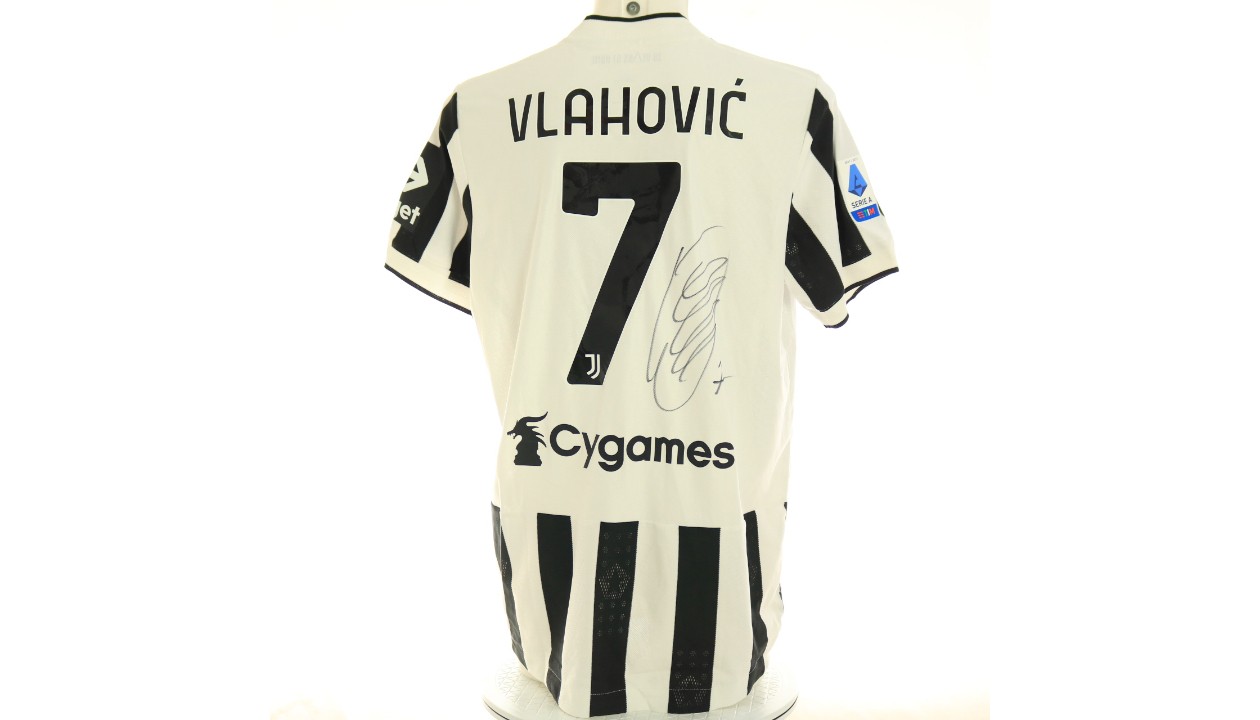 Maglia Vlahovic Juventus, 2023/2024 - Autografata con dedica personalizzata  - CharityStars