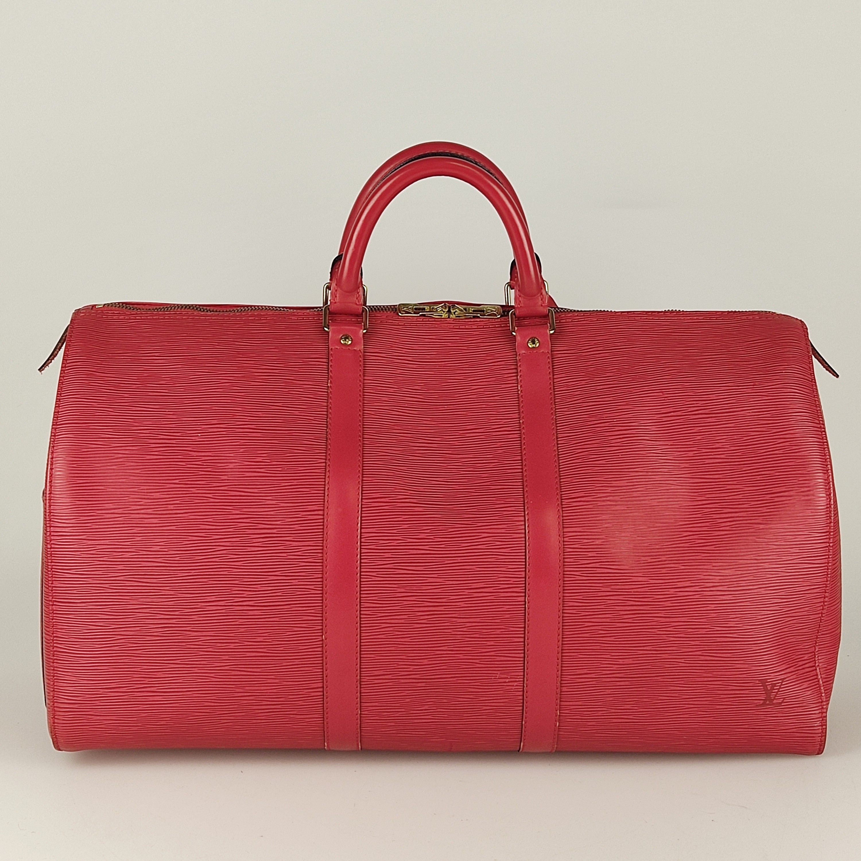 Louis Vuitton Vintage - Epi Keepall 50 - Red - Epi Leather Travel Bag -  Luxury High Quality - Avvenice