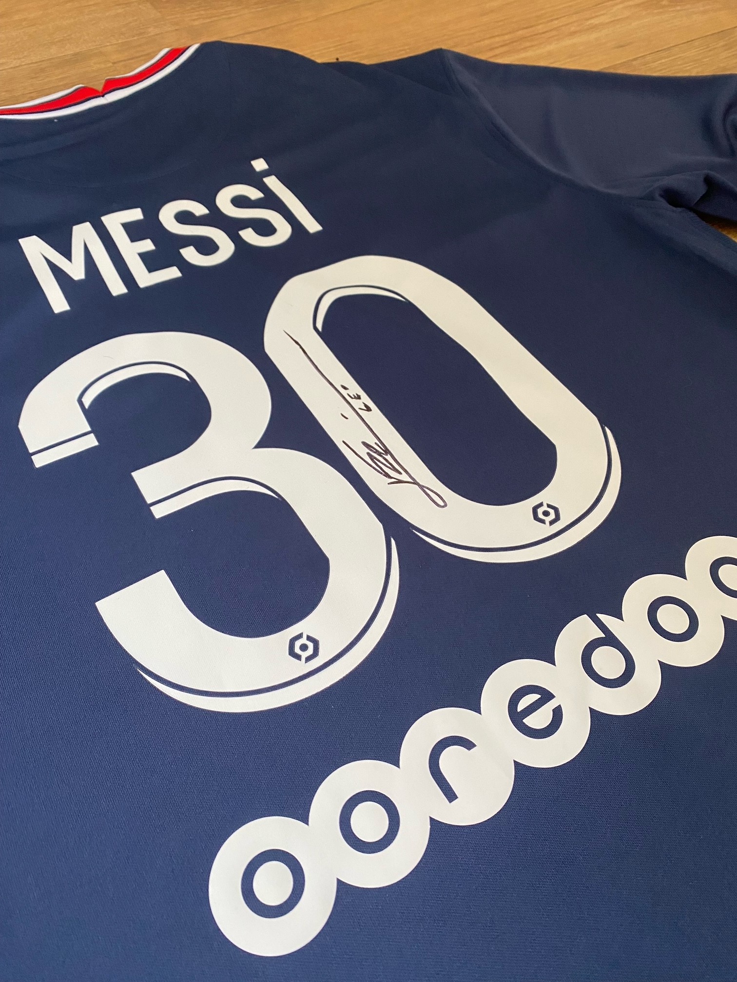 Messi's PSG Signed Shirt - CharityStars