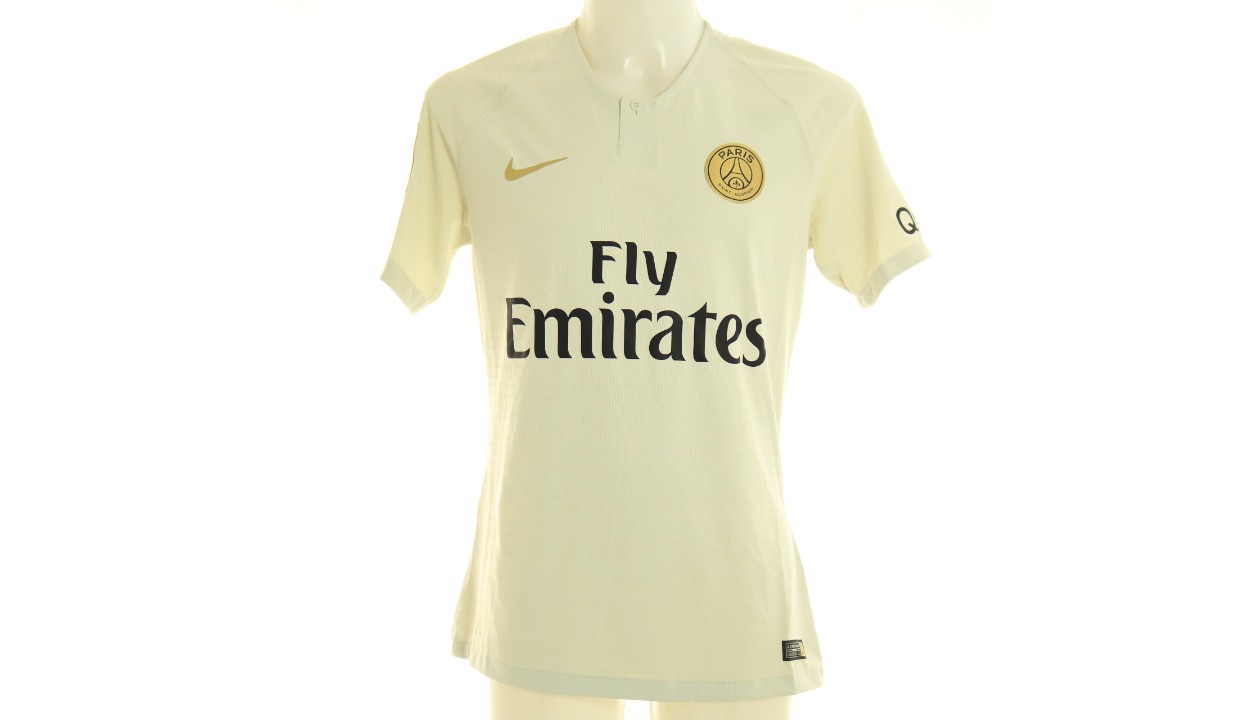 Thiago Silva match issued shirt, Paris Saint-Germain, Ligue 1 2013/2014 -  signed - CharityStars