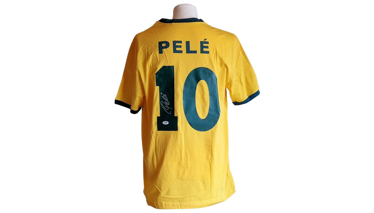 Charitybuzz: Pelé Signed Team Brazil Jersey