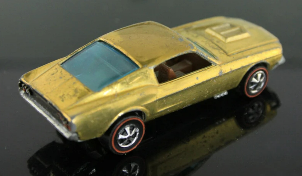 Hk Hot Wheels Redline Custom Mustang Gold - Charitystars