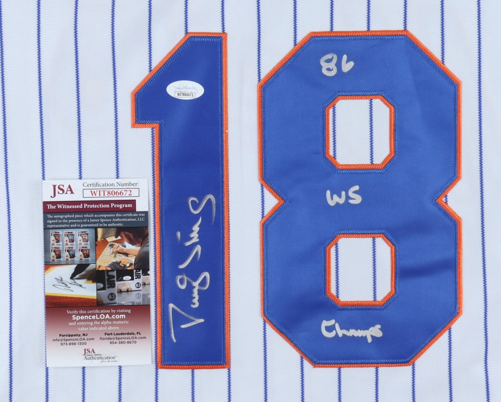 Darry Strawberry Signed & Inscribed '86 Mets Jersey - CharityStars