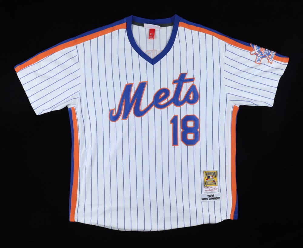 Darry Strawberry Signed & Inscribed '86 Mets Jersey - CharityStars