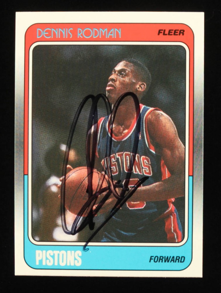 Dennis Rodman Signed Detroit Basketball Jersey - CharityStars