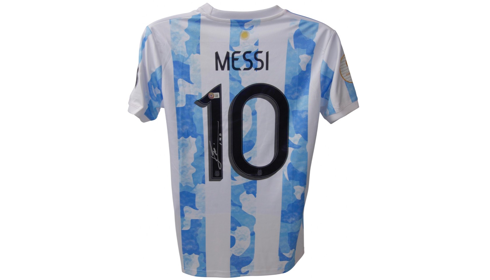 Messi Authentic Argentine Shirt, Final WC 2022 - CharityStars