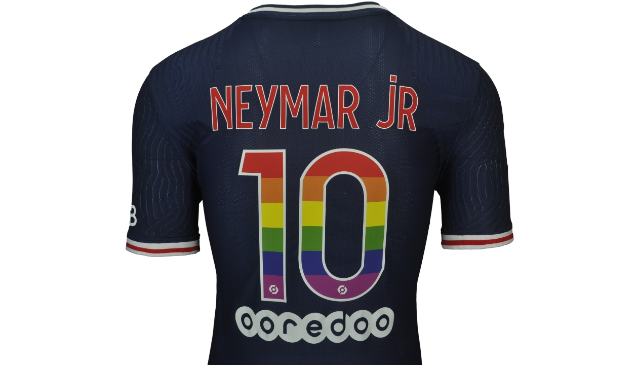 Neymar's Match Shirt, PSG-Stade Reims 2021 - Special Numbers - CharityStars