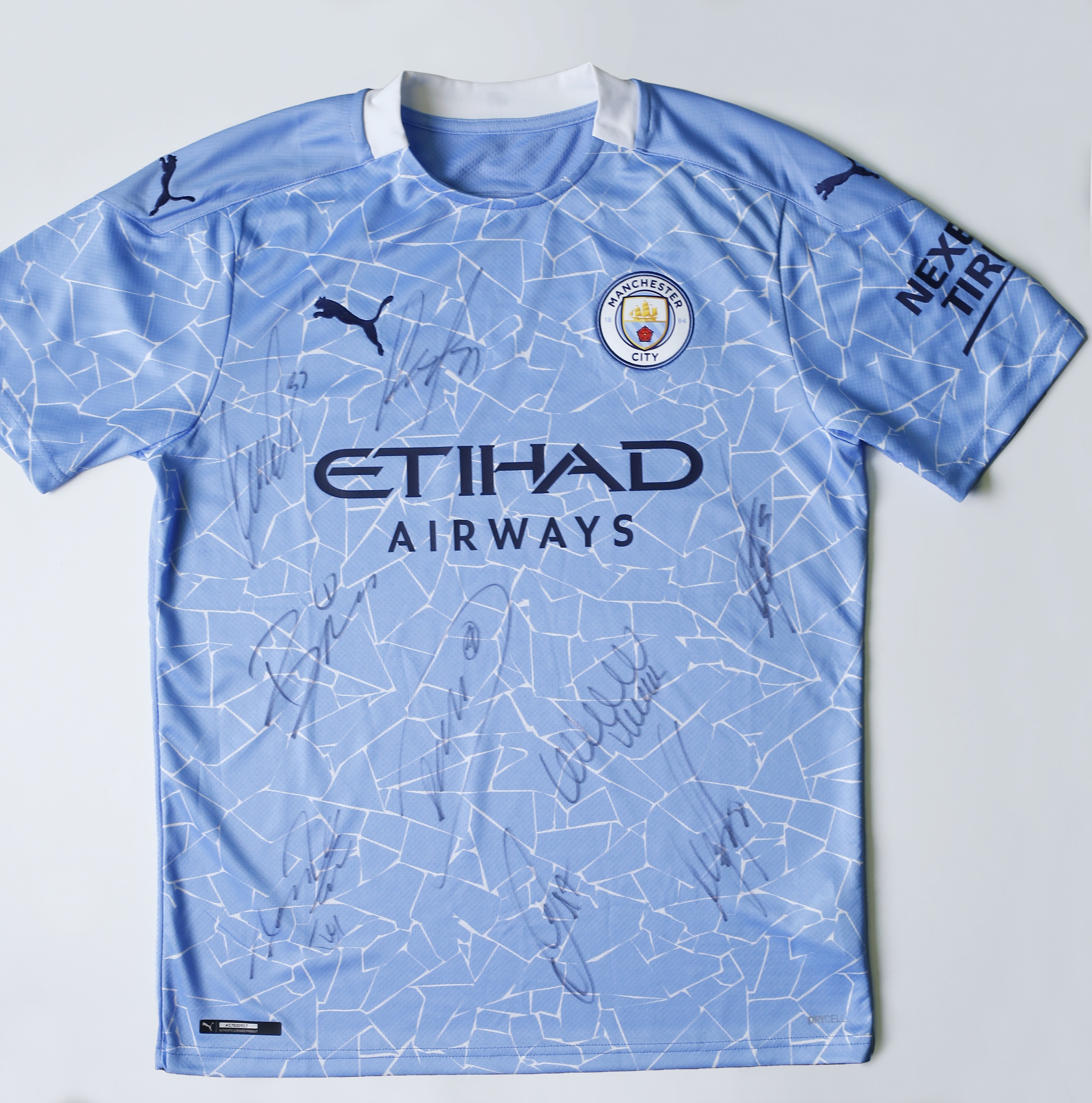 Manchester city cheap signed jersey