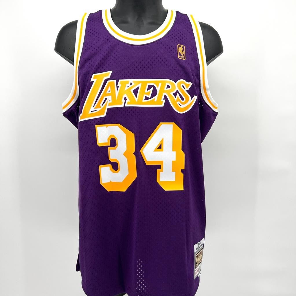 Shaquille O'Neal Signed Mitchell&Ness Los Angeles Lakers Shirt