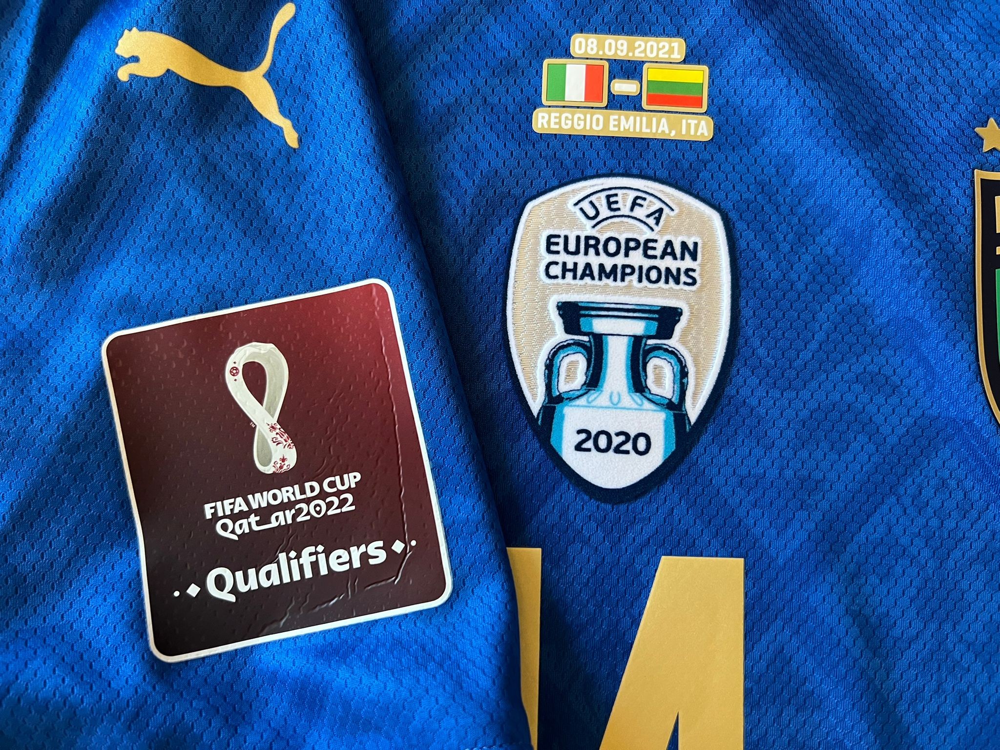 Scamacca's Match Shirt, Italy-Lithuania 2021 - CharityStars