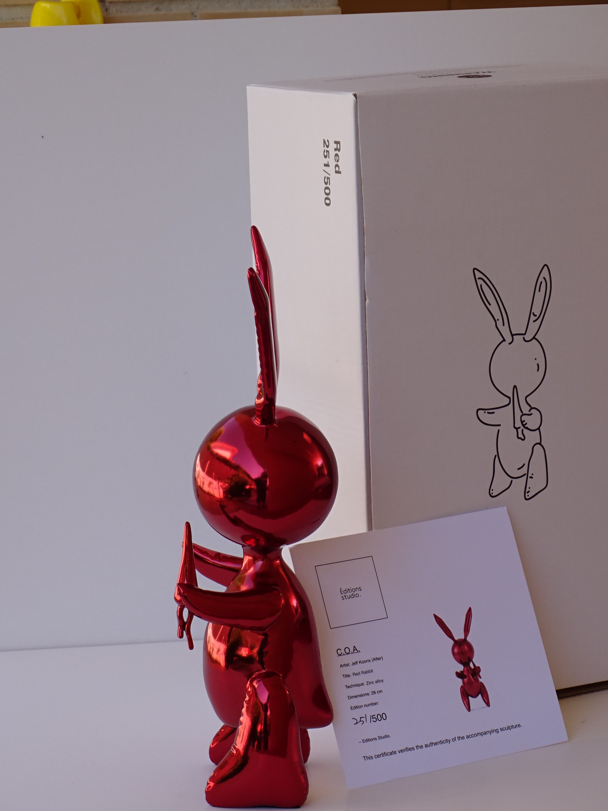 Studio Editions after Jeff Koons Large Black Rabbit …