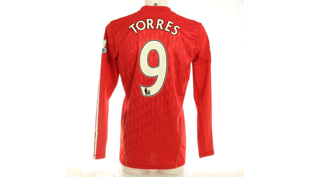 Match issued Torres Liverpool shirt, Premier League 10/11 - CharityStars