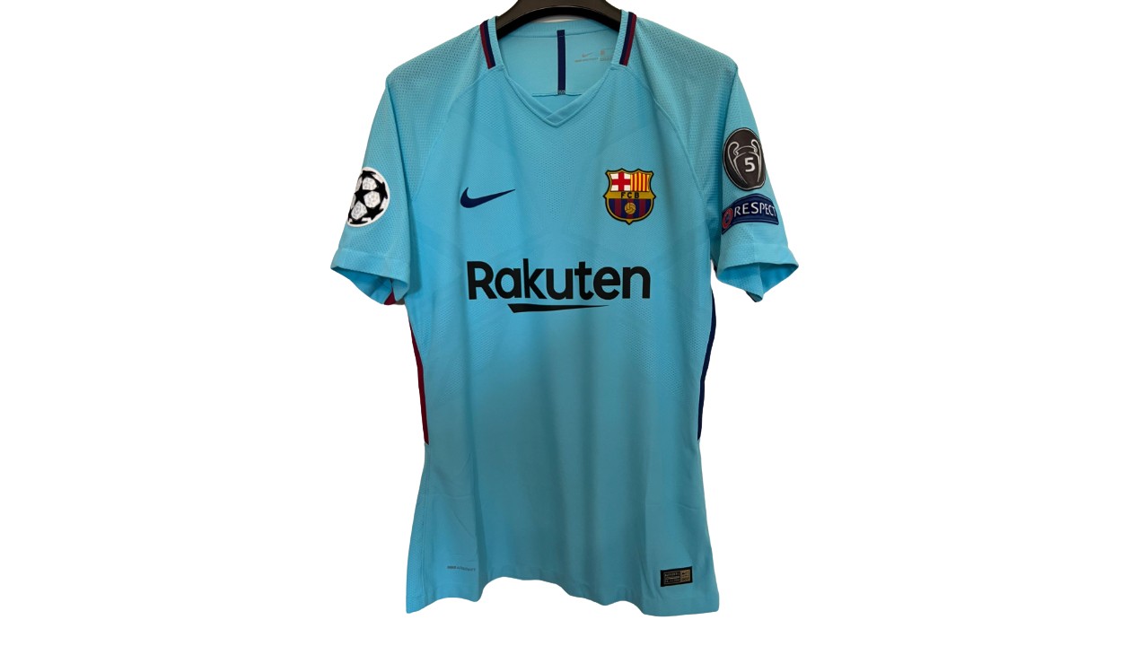 Messi's Barcelona Match Shirt, 2017/18 - CharityStars