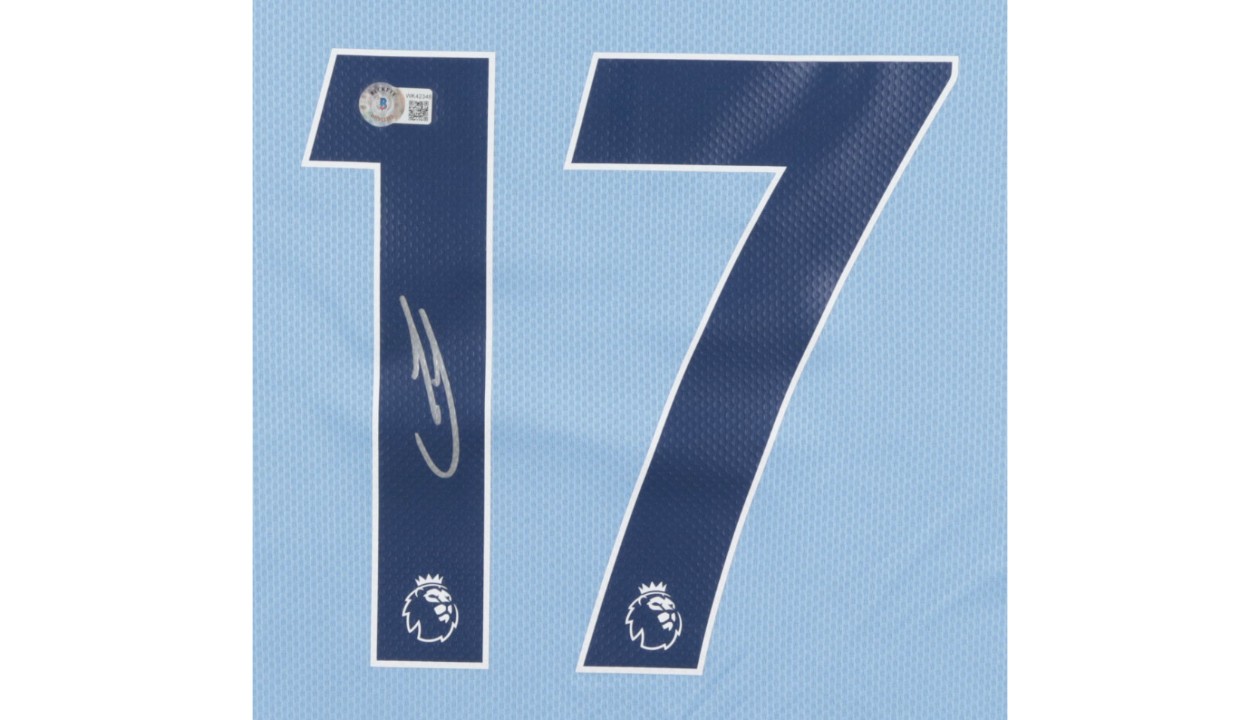 Kevin De Bruyne Signed Manchester City Shirt - CharityStars