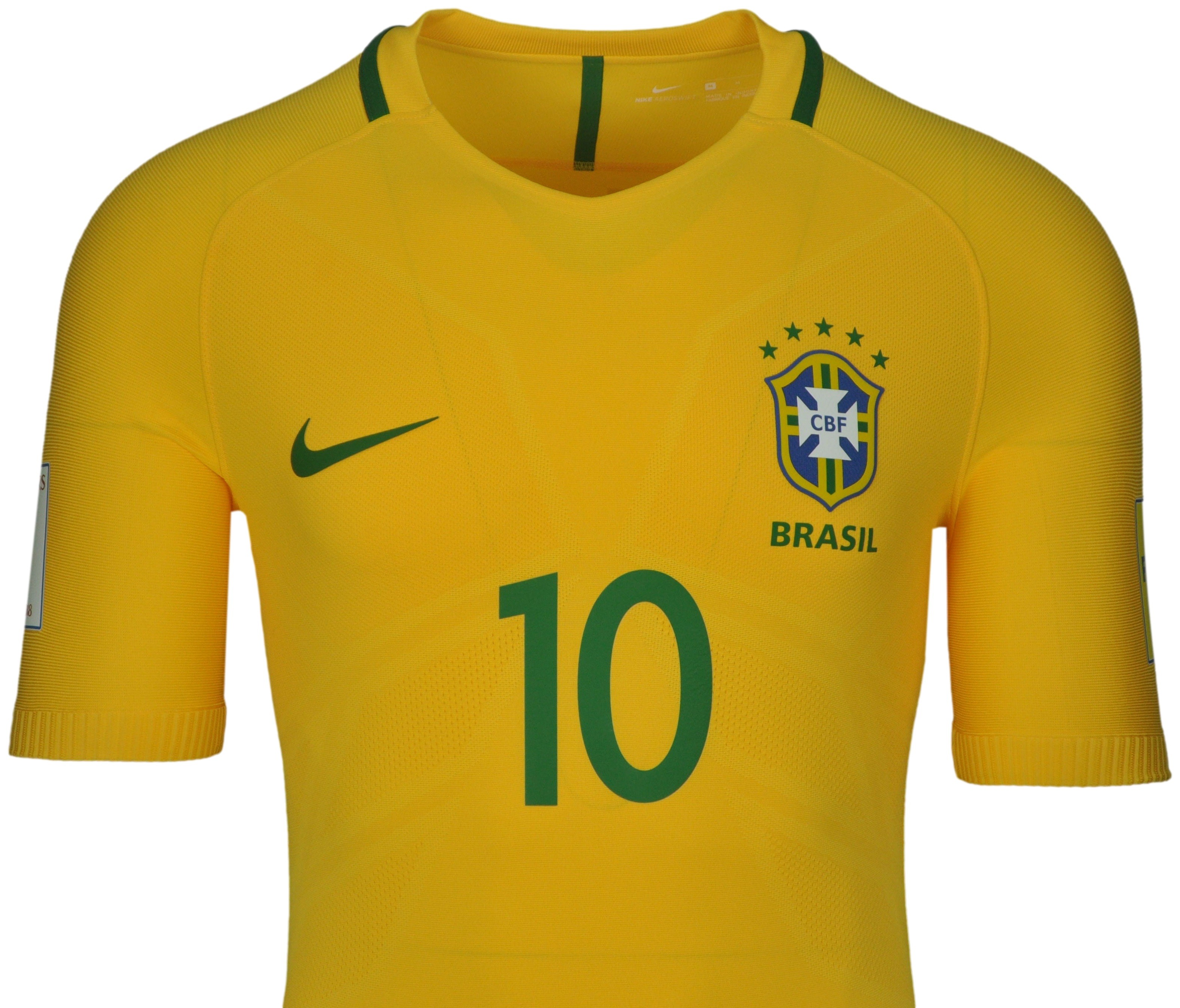 2016-17 BRAZIL Away S/S No.10 NEYMAR 2018 WorldCup Qualifying CBF