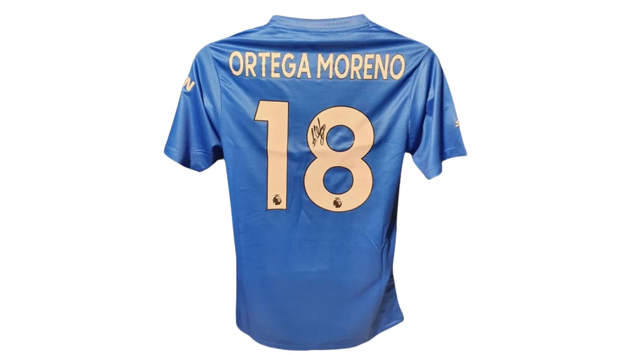 Stefan Ortega Moreno' Manchester City Signed Shirt 2022/23 CharityStars