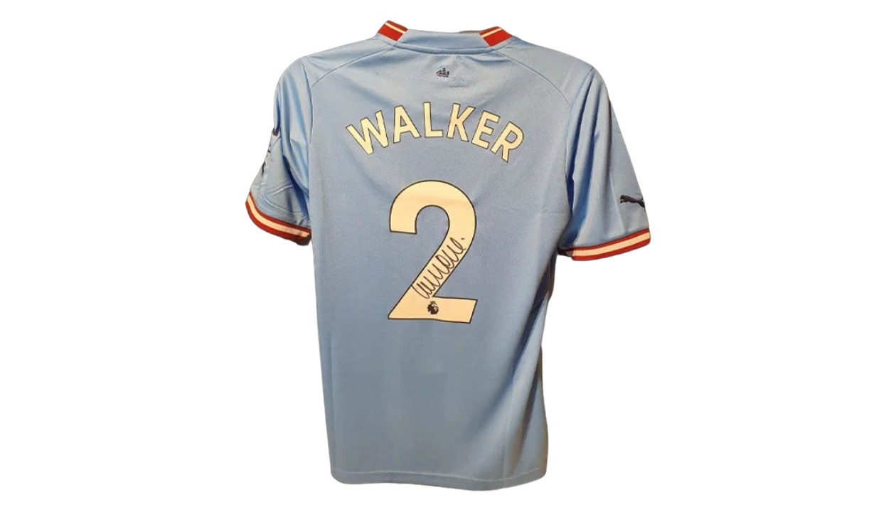 Kyle Walker Signed England Shirt - 2020-22, Number 2 Autograph Jersey