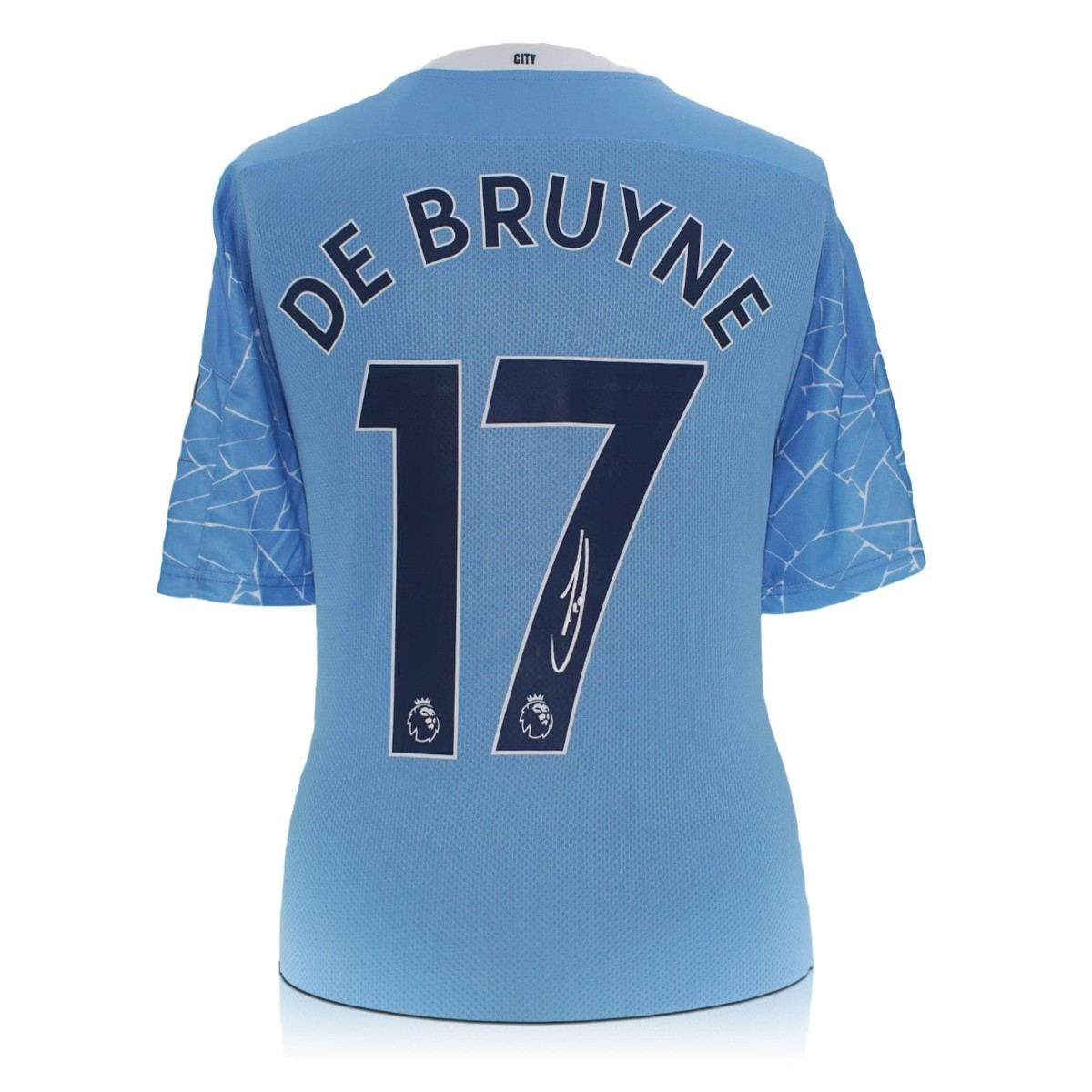 Kevin De Bruyne's Manchester City Signed and Framed Shirt - CharityStars