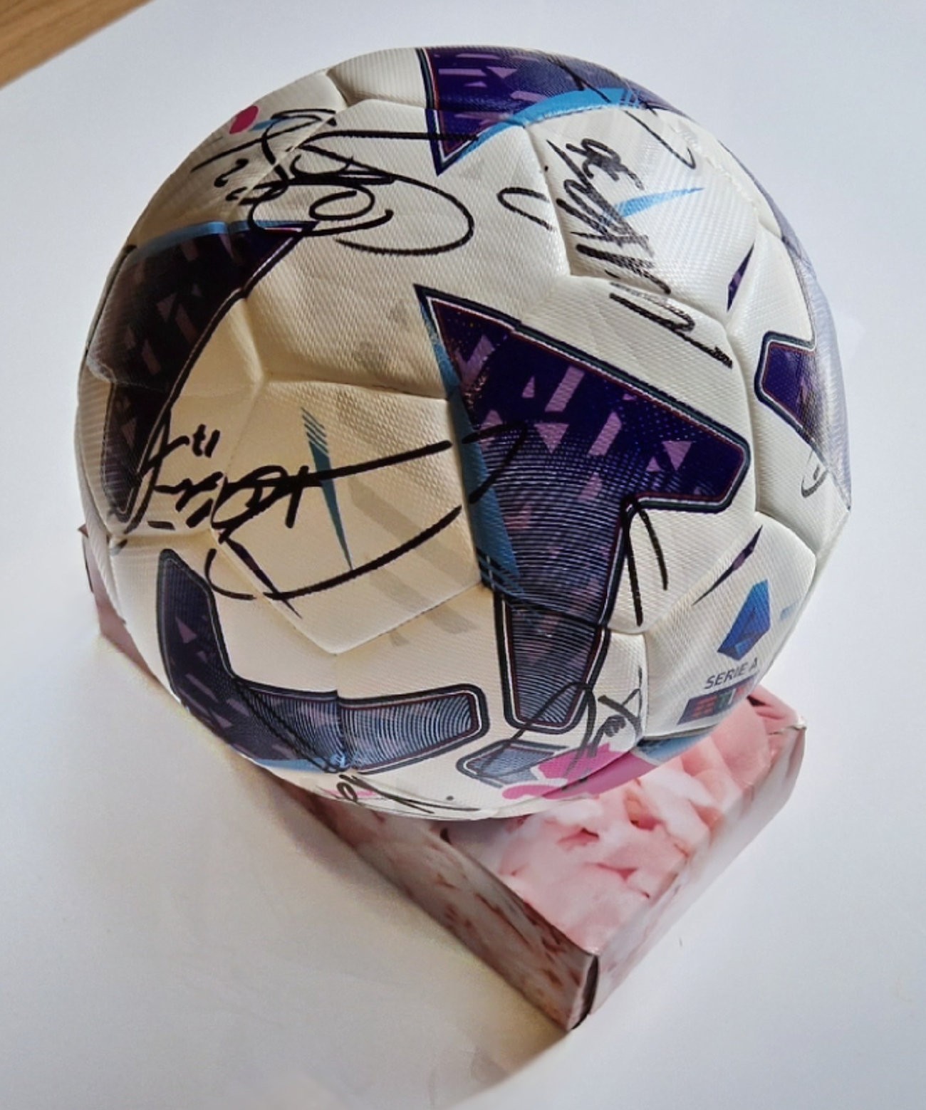 F.C. JUVENTUS - Pallone Ufficiale UCL 2020/21 Autografato Da Parte