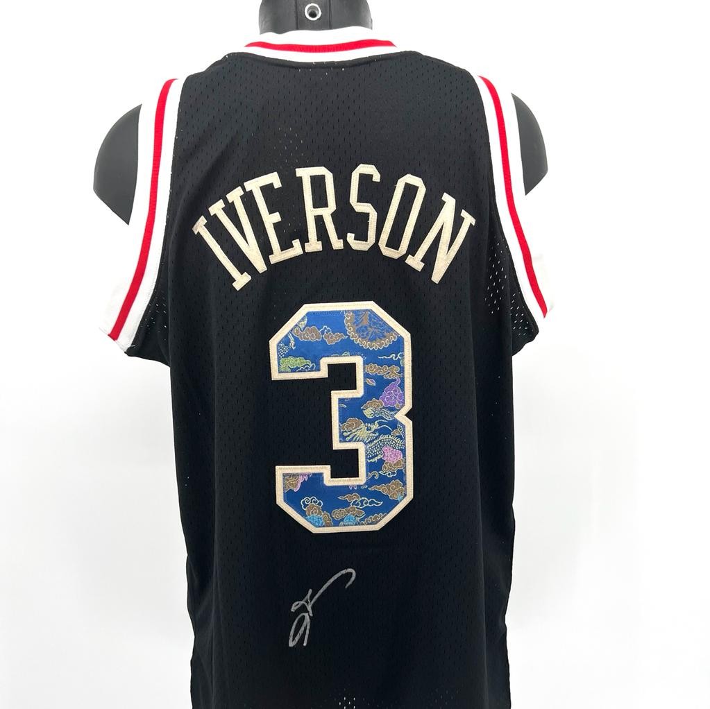 Allen Iverson Signed Mitchell&Ness Philadelphia 76ers Jersey - CharityStars