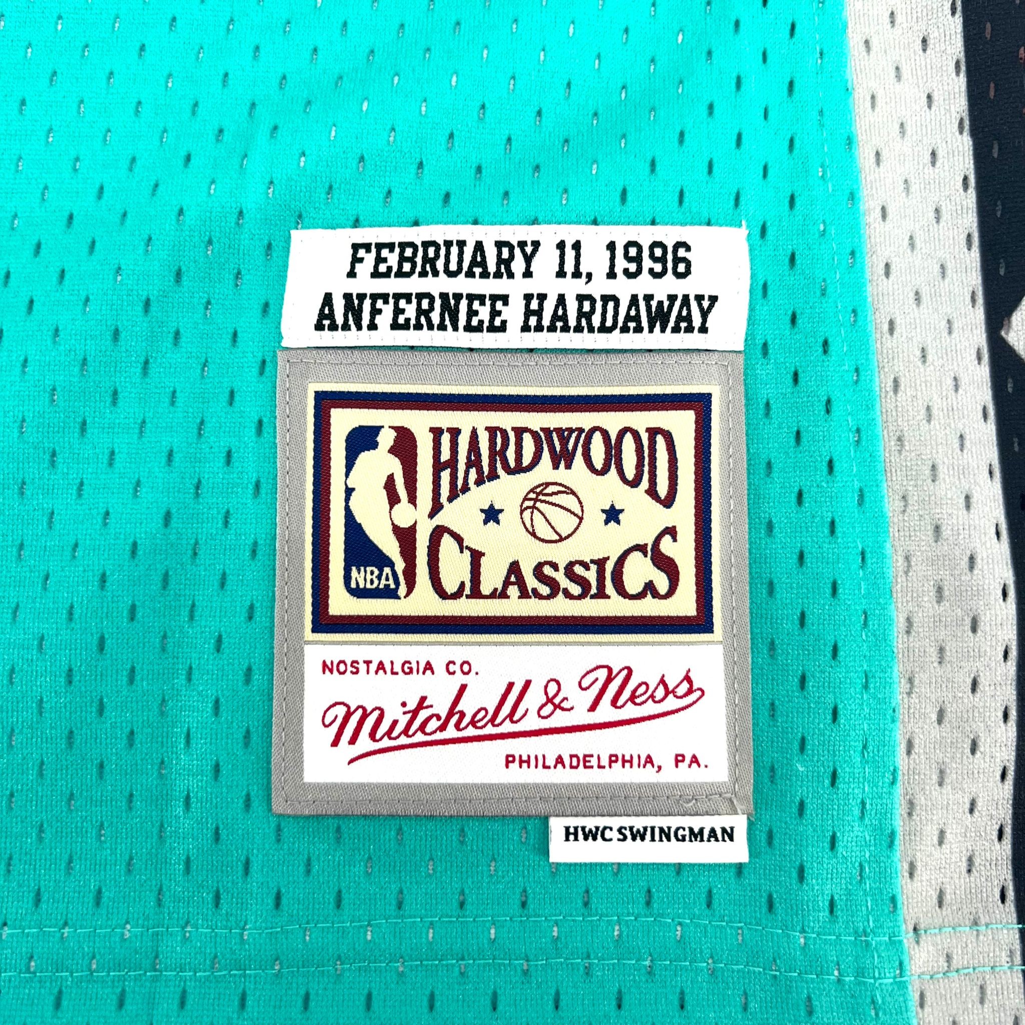 Mil Orlando Magic Anfernee Penny Hardaway Autographed Teal Authentic Mitchell & Ness All Star Game Feb 11,1996 Hardwood Classic Swingman Jersey Size L PSA
